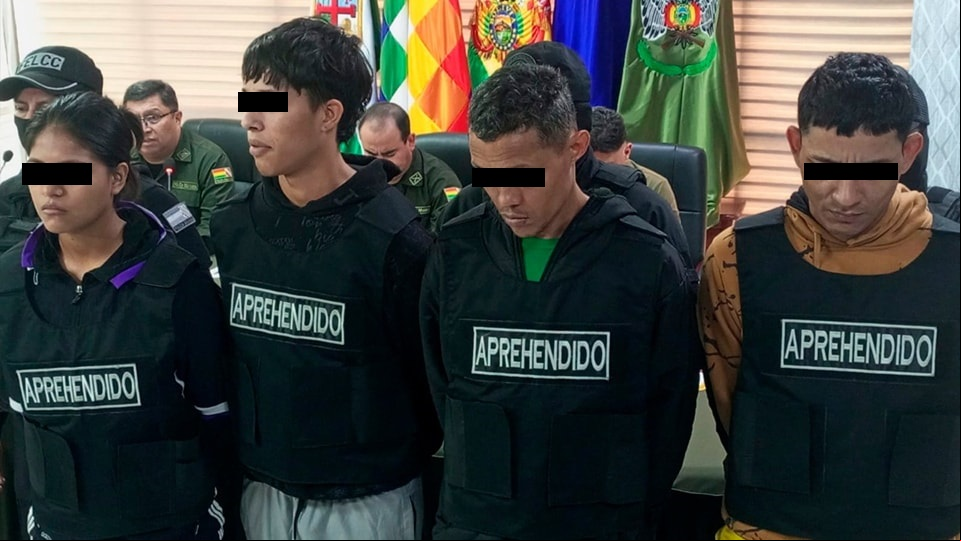 Cuatro personas fueron enviadas a la cárcel