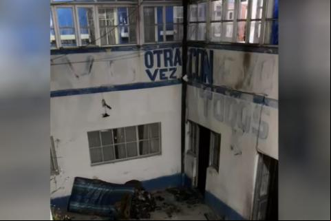 Así quedó la sede de Evo Pueblo en La Paz. Foto: RKC