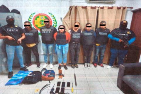 Banda de extranjeros capturada