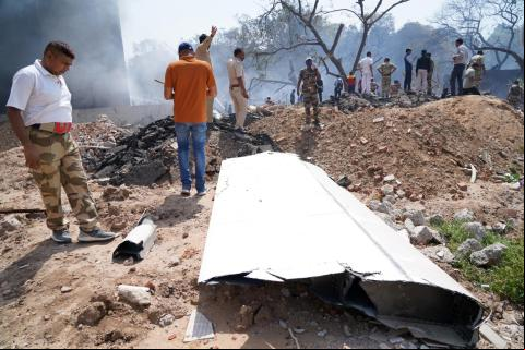 Accidente aéreo en India