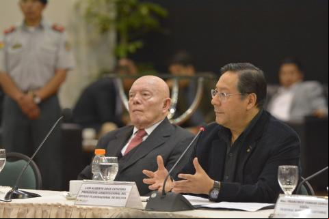 Luis Arce y Oscar Hassenteufel