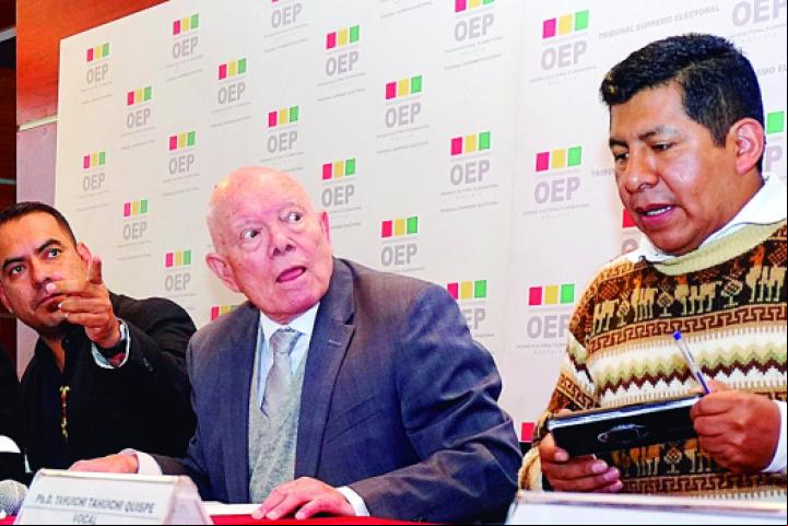 Los vocales del TSE en sesión de sala plena determinaron realizar la cumbre por la democracia en Santa Cruz