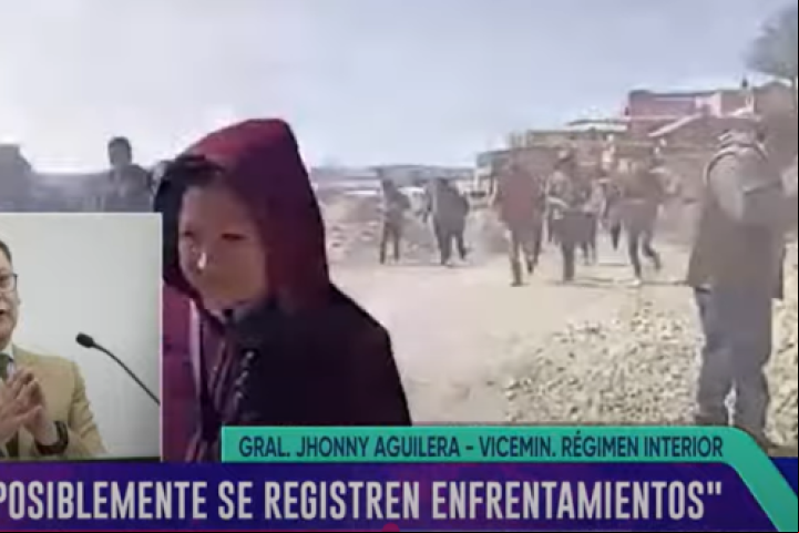 Jhonny Aguilera, Viceministro de Régimen Interior/ Captura de video